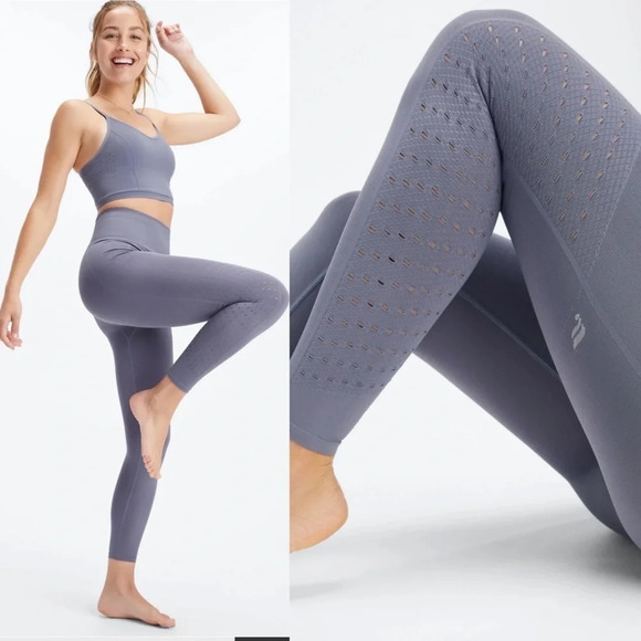 Fabletics | Eco Sync 7/8 Leggings High Waisted Second Skin Gray - Picture 1 of 8